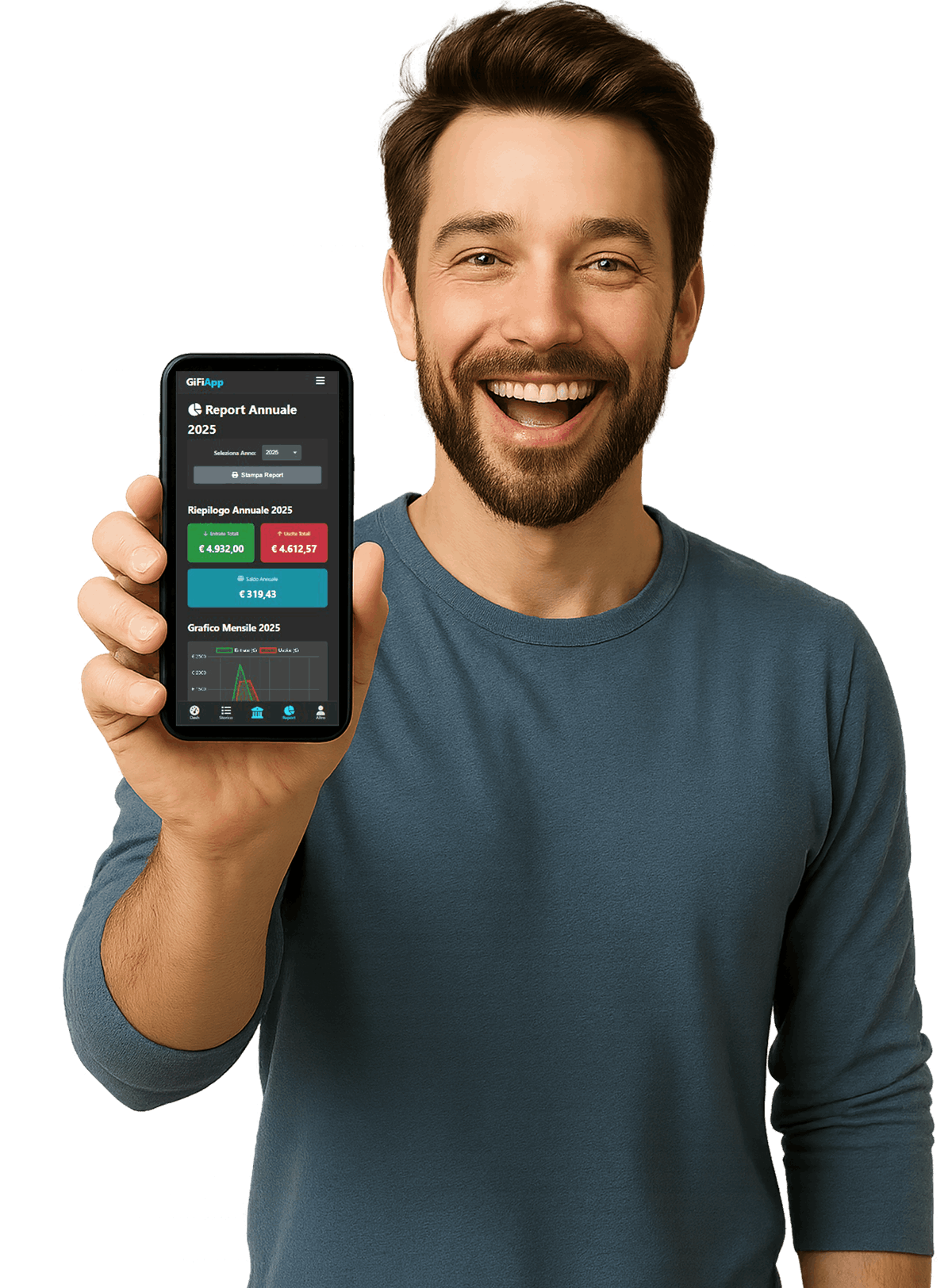 GifiApp su dispositivo mobile